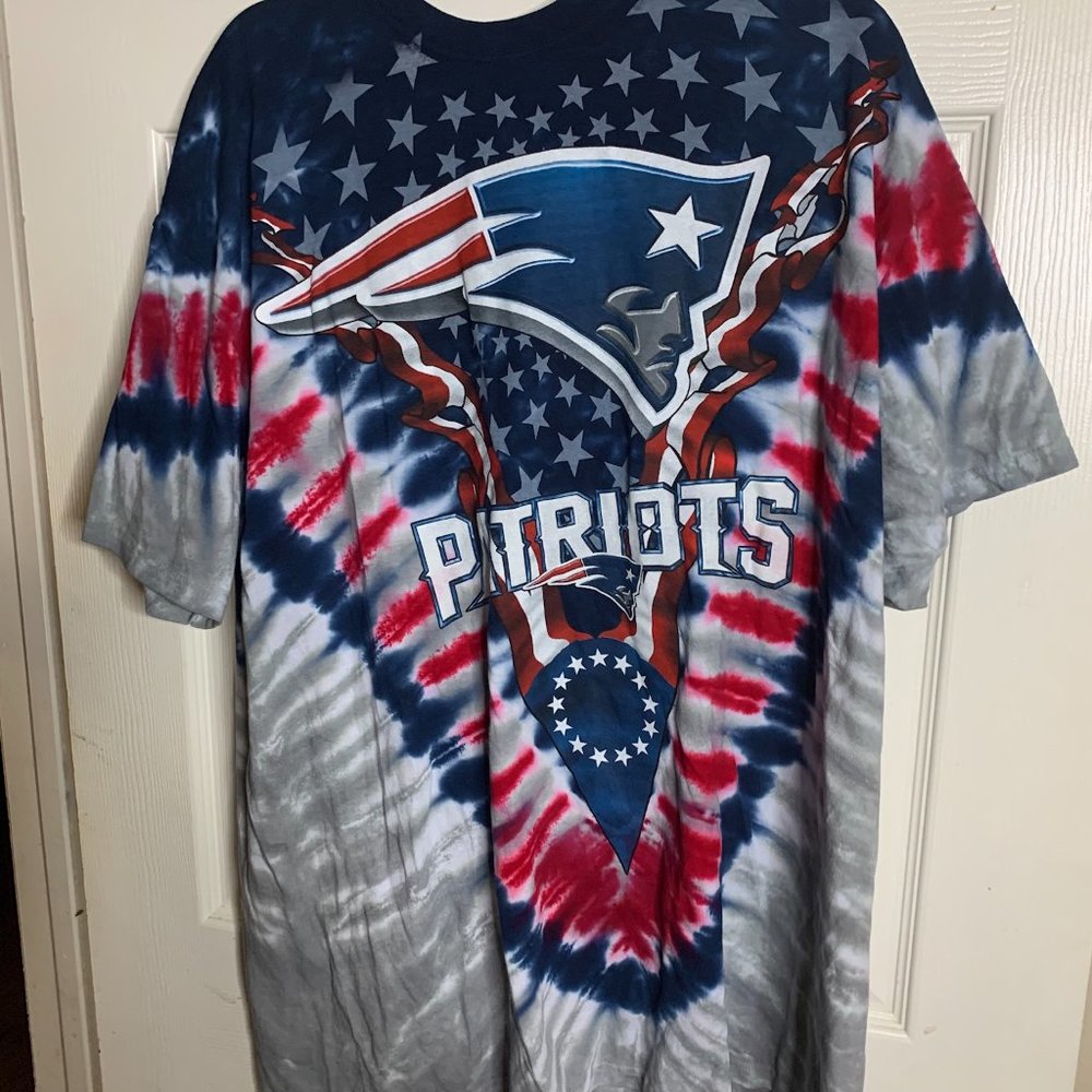 NFL Patriots tie dye 2x